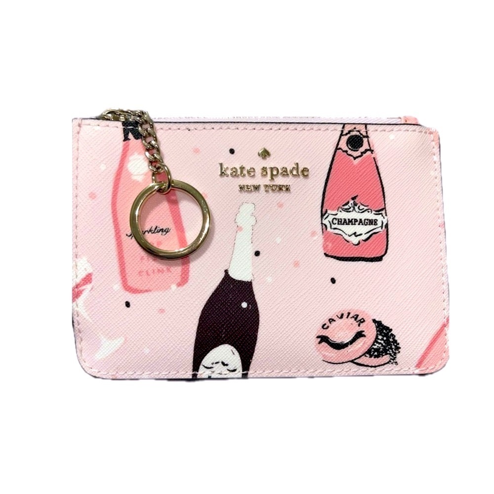 Pink Champagne Kate Spade Laurel Way Bitsy Card Holder